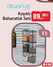 OKYANUS HOME KAŞIKLI BAHARATLIK SETİ 6'LI
